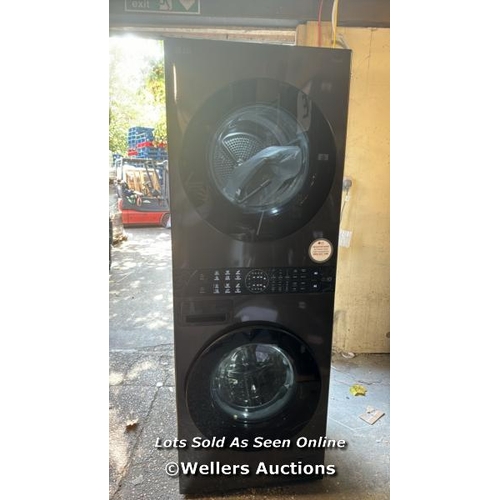 1040 - LG WT1210BBTN1, 12KG/10KG, 1400RPM, WASHER TOWER RATED IN A/A+++ / POWERS UP / APPEARS NEW / SLIGHTL... 