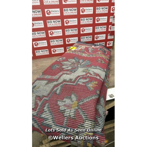 1049 - BLOOMSBURY MARKET BLANKEN EMILIANA POWER LOOMED RED RUG / RUG SIZE: RECTANGLE 244 X 335CM / RRP:  30... 