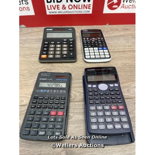 1079 - X4 CASIO CALCULATORS / F31