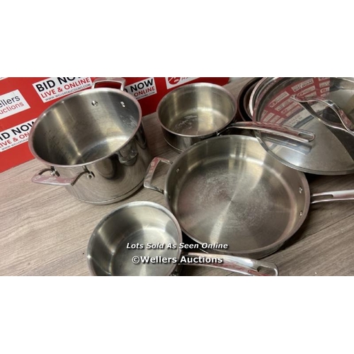 1138 - KIRKLAND SIGNATURE 10PC. COOKWARE SET / SIGNS OF USE / C13