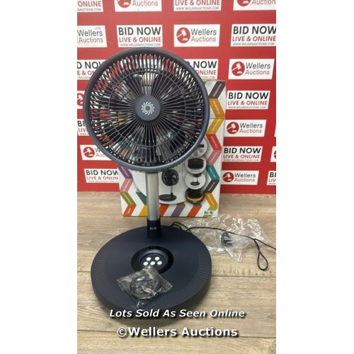 1140 - NSA ULTIMATE FOLDING FAN WITH REMOTE CONTROL, FFDC-24RC / POWERS UP / SIGNS OF USE