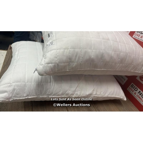 1172 - HOTEL GRAND SHREDDED MEMORY FOAM ROLLED PILLOWS / MINIMAL SIGNS OF USE