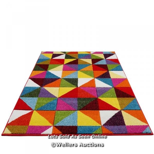 1065 - HYKKON MONTANEZ YELLOW/ORANGE/WHITE RUG / RUG SIZE: RECTANGLE 60 X 110CM / RRP:  21.99 / A33