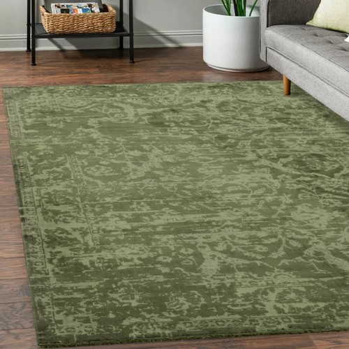 1046 - WADE LOGAN MUSHEGH FLATWEAVE GREEN RUG / RUG SIZE: RECTANGLE 120 X 180CM / RRP:  151.99 / A33