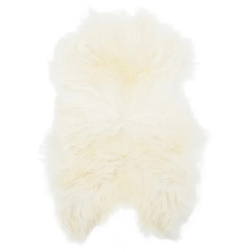 1057 - FAIRMONT PARK DELOIS HANDMADE SHAG SHEEPSKIN CREAM RUG / RRP:  91.99 / W2