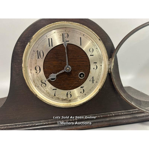 106 - Vintage mantle clock, without key, 23 x 43 x 13cm / AN17