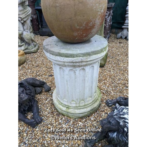 73 - s0100 Reconstituted stone classical column, , H:60cm x W: 45