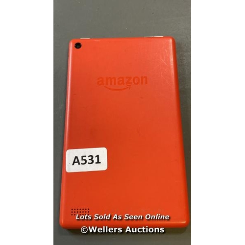 8617 - X1 AMAZON FIRE - 7TH GENERATION (2017), MODEL SR043KL - FACTORY SETTINGS RESTORED