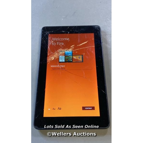 8618 - X1 AMAZON FIRE HD 7 - 5TH GENERATION (2015), MODEL SV98LN - FACTORY SETTINGS RESTORED