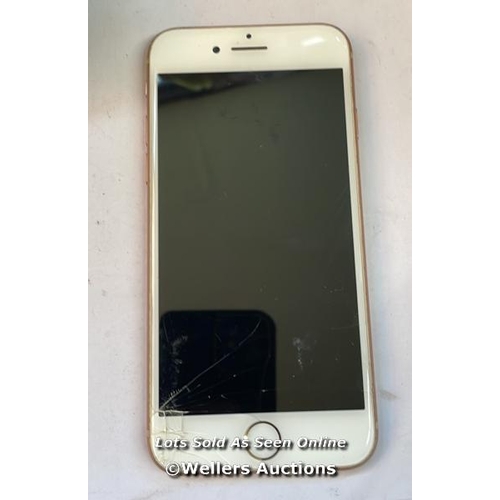 8250 - APPLE IPHONE 8 / GOLD / 64GB / SERIAL. NO. FFMZ9XJTJC69 / ICLOUD LOCKED