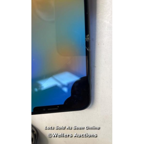 8261 - APPLE IPHONE X / SPACE GREY / 256GB / SERIAL. NO. GHLXF44VJCL8 / ICLOUD LOCKED