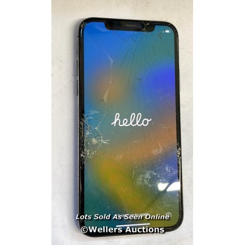 8264 - APPLE IPHONE X / SPACE GREY / 64GB / SERIAL. NO. F2QVTP7VJCLH / ICLOUD LOCKED