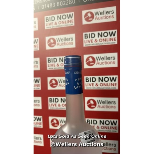 8594 - GREY GOOSE VODKA / 1.75L / 40% / NEW AND SEALED