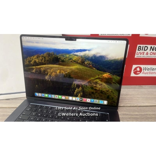 8724 - APPLE MACBOOK AIR 2024, APPLE M3 CHIP, 8GB RAM, 256GB SSD, 15.3 INCH IN MIDNIGHT, MRYU3B/A / APPEARS... 