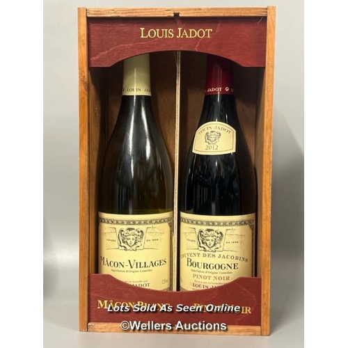 111 - Louis Jadot Gift Set incl. Macon Blanc Villages & 2012 Bourgogne Pinot Noir, both 75cl & 12.5% / AN1... 