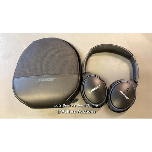 9503 - BOSE MODEL: BA2 HEADPHONES WITH CASE AND CABLE