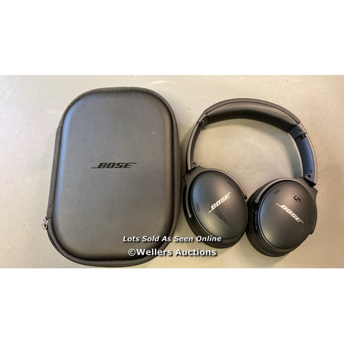 9506 - BOSE MODEL: 437310 HEADPHONES WITH CASE AND CABLE