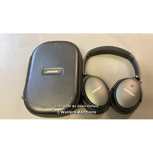 9512 - BOSE QC25 WITH CASE AND CORD HEADPHONES - FOAM DAMAGED