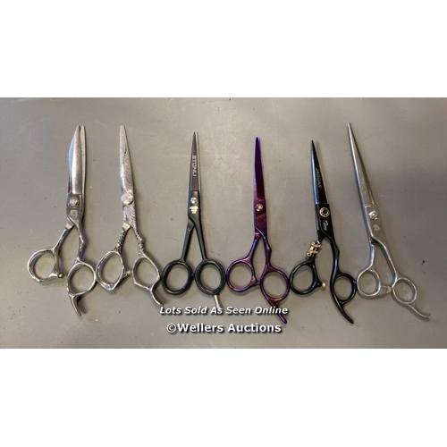 9637 - PROFESSIONAL HAIRSTYLE  SCISSORS X6 INC. TEUTON 70 AND JAGUAR