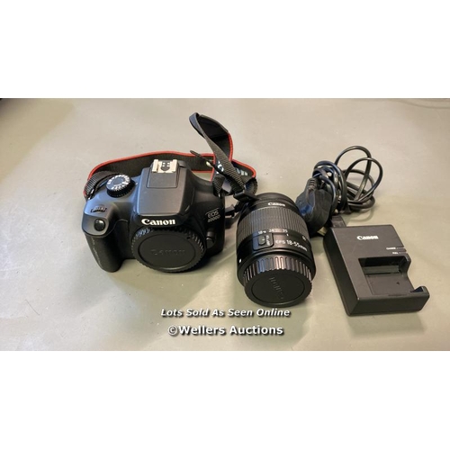 9659 - CANON CAMERA EOS 400D INC. CHARGER AND MACRO LENS 0.25M/0.8FT AND CASE