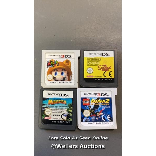 9671 - NINTENDO DS X4 INC. SUPER MARIO ED LAND, MADAGASCAR LEGO BATMAN 2 AND THE SIMPSONS GAME