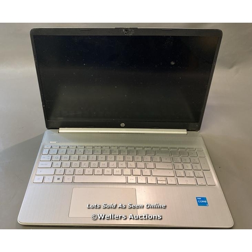 9683 - LAPTOP: HP INTEL CORE 13 PROCESSOR - SAMASHED SCREEN AND HD REMOVED