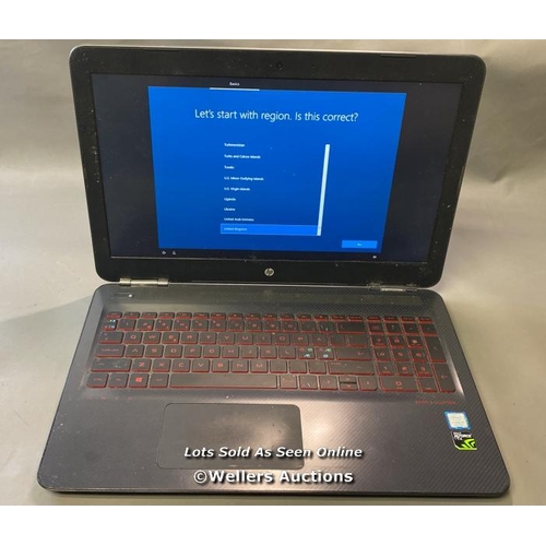 9685 - LAPTOP: HP CORE 15-7 300HQ @ 2.5GHZ 8GB RAM 1TB HD WIN 10