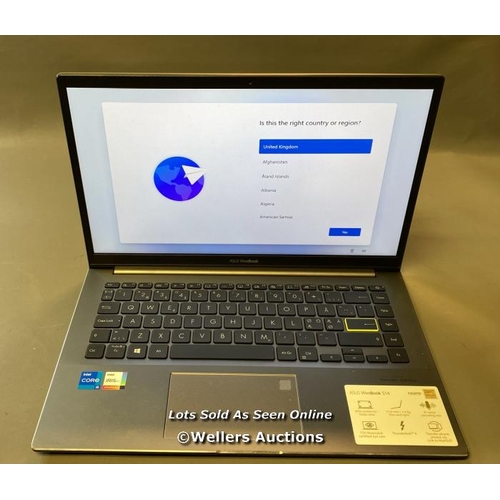 9697 - LAPTOP: ASUS VIVO BOOK 250 GB HD CORE 15-1135G7 @ 2.4GHZ 8GB RAM WIN 11