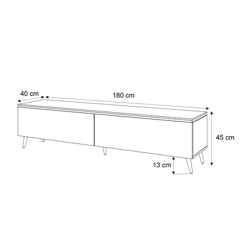 8004 - RRP: 143.99 - CANORA GREY ANTHONE TV STAND FOR TVS UP TO 78