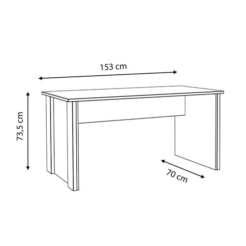 8029 - RRP: 136.99 - MERCURY ROW LANHAM DESK / SIZE: 73.5CM H X 153CM W X 70CM D ** PLEASE NOTE: THIS LOT W... 