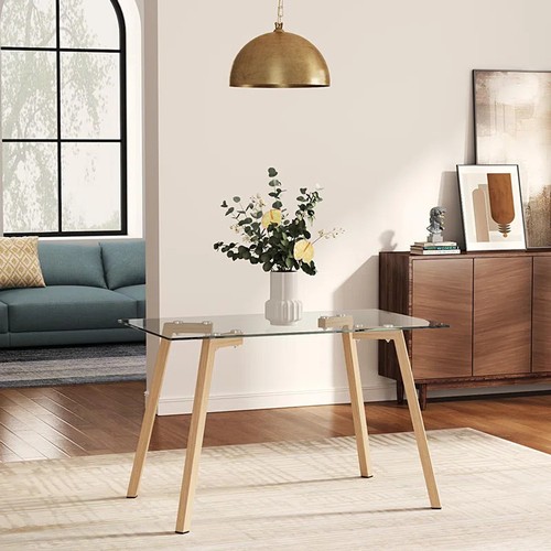 8032 - RRP: 88.99 - GEORGE OLIVER FURMAN SQUARE 120CM L X 70CM W DINING TABLE ** PLEASE NOTE: THIS LOT WILL... 