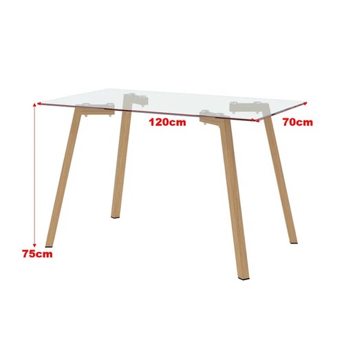 8032 - RRP: 88.99 - GEORGE OLIVER FURMAN SQUARE 120CM L X 70CM W DINING TABLE ** PLEASE NOTE: THIS LOT WILL... 