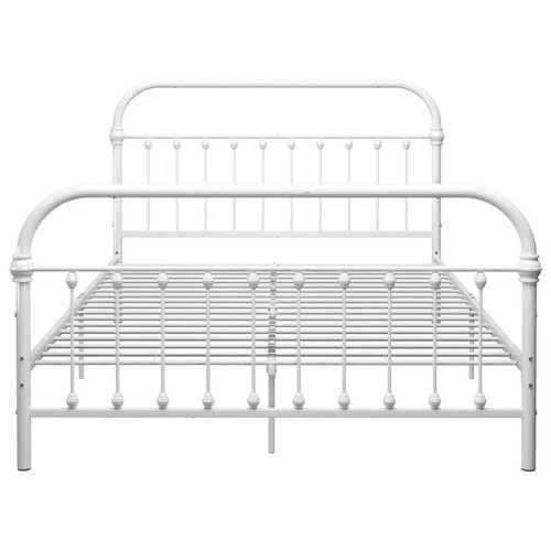 8033 - RRP: 104.99 - MARLOW HOME CO. JAXSON BED FRAME / MATTRESS SIZE: 90 X 200 CM, COLOUR: WHITE ** PLEASE... 