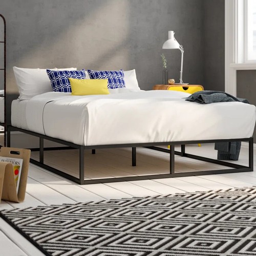 8042 - RRP: 84.99 - HASHTAG HOME DEKKER MINIMAL METAL BED - 25 CM HIGH / SIZE: SUPER KING (6') ** PLEASE NO... 