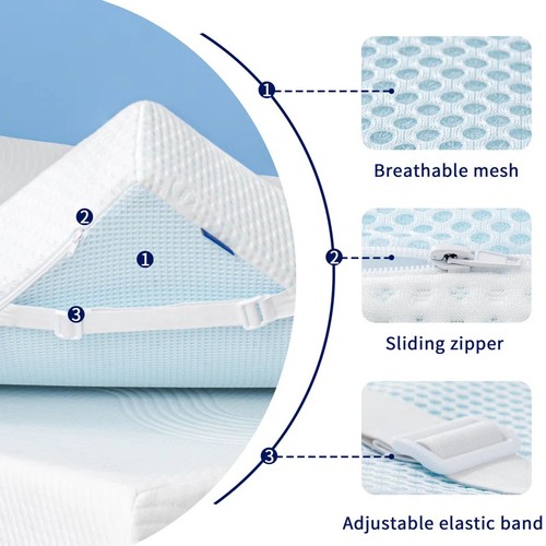 8060 - RRP: 192.99 - WHITE NOISE BUTOVES 10CM GEL MEMORY FOAM MATTRESS TOPPER / BED SIZE: SUPER KING (6') *... 