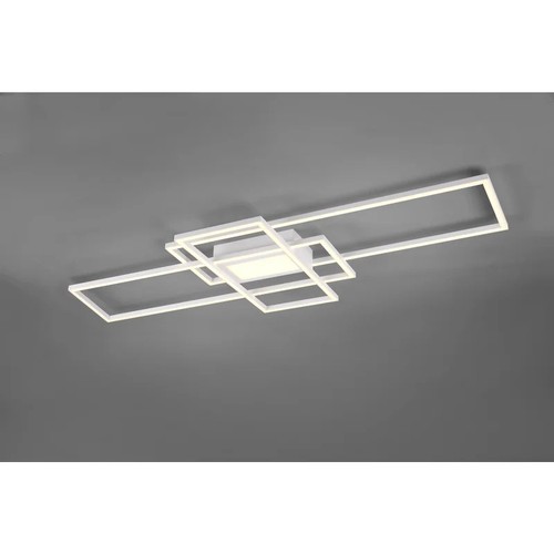 8069 - RRP: 74.99 - WADE LOGAN MAKELA 4-LIGHT 105CM LED FLUSH MOUNT / FIXTURE FINISH: WHITE MATT ** PLEASE ... 