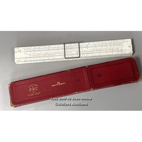 149 - Kodak Brownie no.127 and P.I.C. slide rule no.121 in original box / AN24