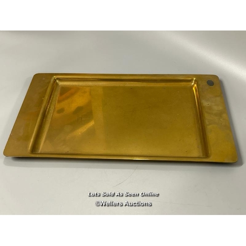 154 - A rectangular brass tray, 41 x 24cm / AN25