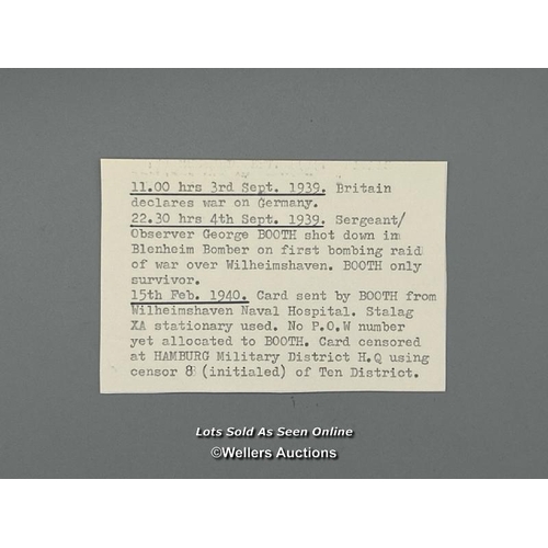 67 - A collection of three letters written by Sergeant George Franklin Booth (561012) of 107 Squadron, wh... 