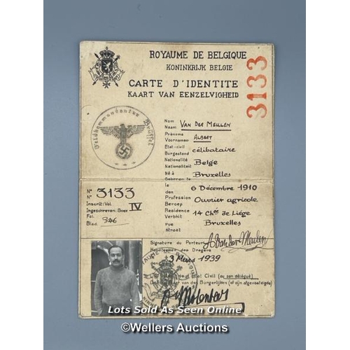 100 - An original forged escape identity document belonging to Captain Rupert Barry (one of the longest se... 