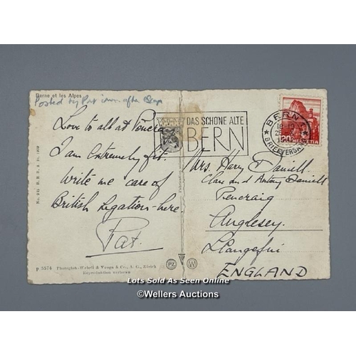 75 - Two original picture postcards written by Major Patrick 