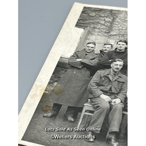 80 - An original photograph taken of POWs in Colditz Oflag IVc during WW2 including Major Patrick 