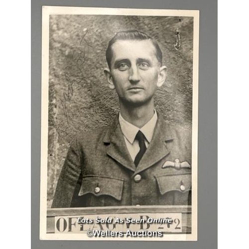 82 - A signed Identity photo of Pilot Officer Jack Best and a photograph of the 