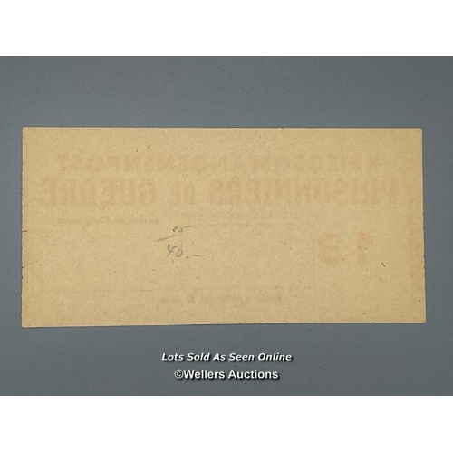 84 - A rare book parcel address label sent via Raon-sur-Plaine to Colditz in 1944 addressed to the Britis... 