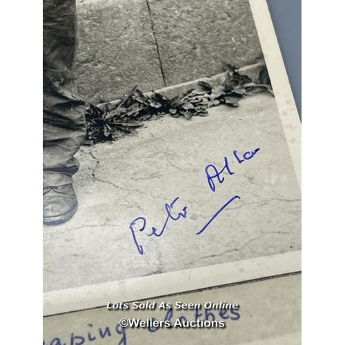 85 - An signed original photograph of Lieutenant Peter Allan (famous for 