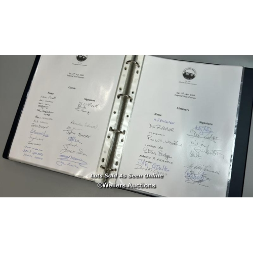 90 - A collection of signatures by Colditz POW veterans and associated photographs from 1994-2005 as part... 