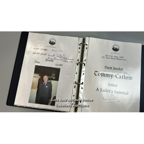 90 - A collection of signatures by Colditz POW veterans and associated photographs from 1994-2005 as part... 