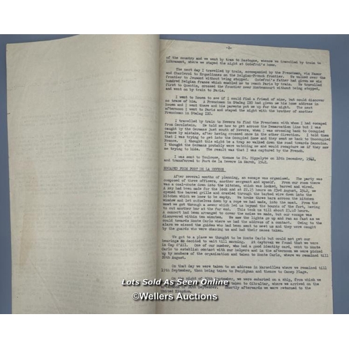 95 - Two manuscripts by Sergeant (later Flight Lieutenant) Derick D.W. Nabarro R.A.F.V.R., and by Sergean... 