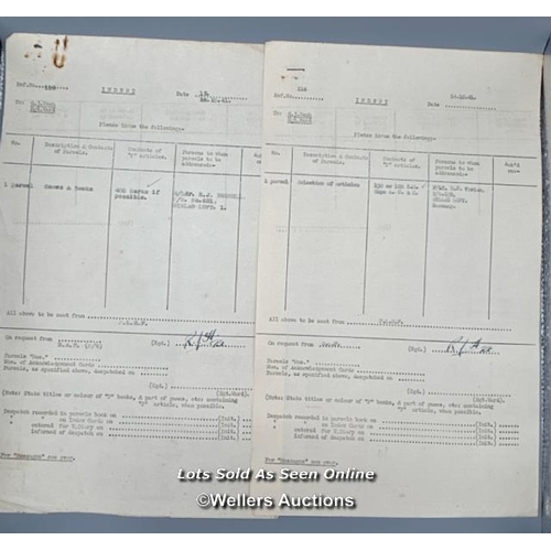 96 - Two 'Indent' records ref no. 114 and 115 relating to Squadron Leader Roger Joyce Bushell (Big X 