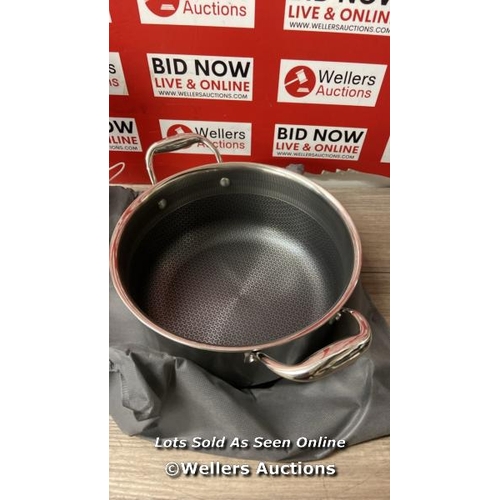 2348 - PRO STEEL 24CM SAUCEPOT / NEW / OPEN BOX / B13